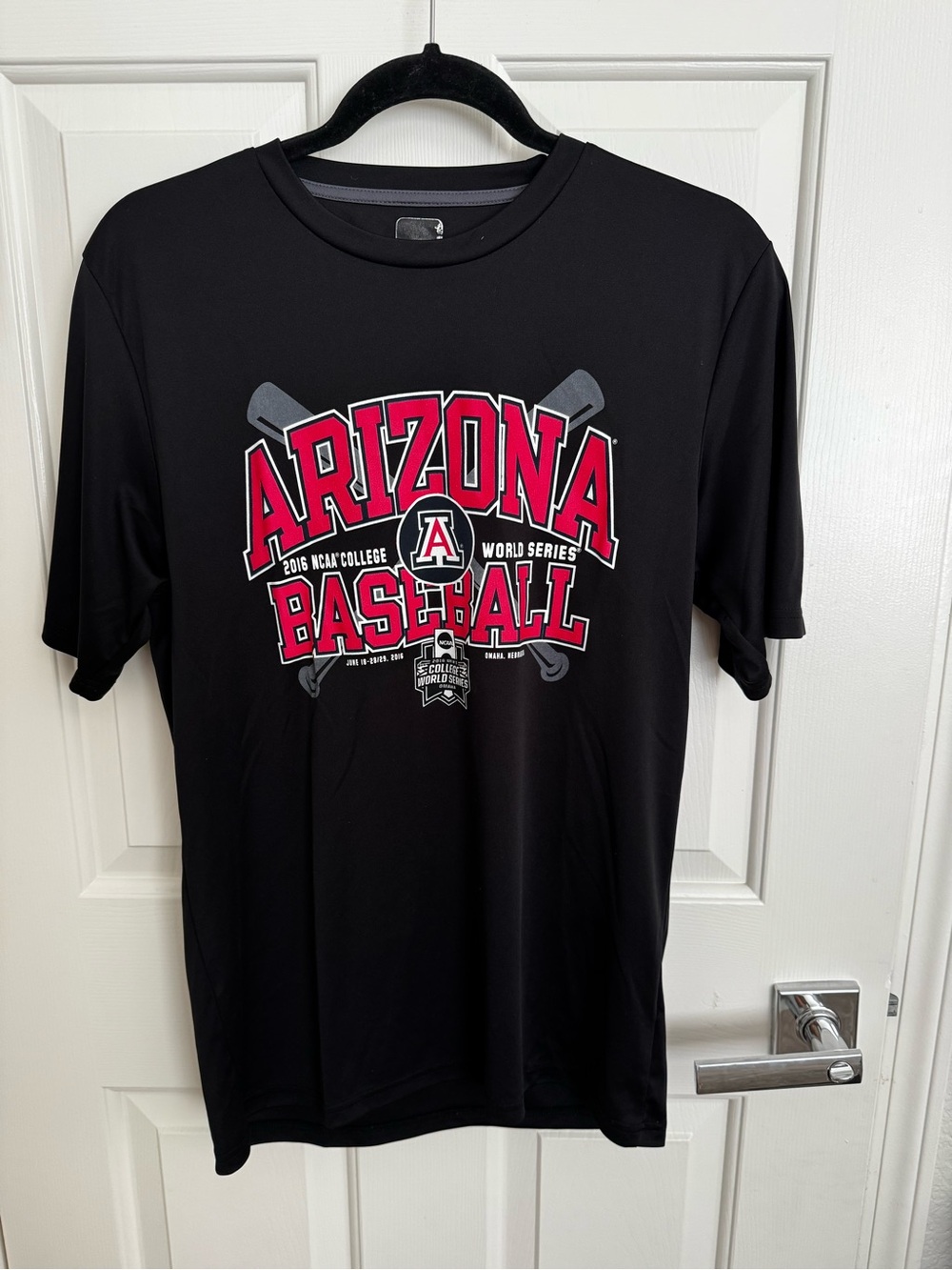 Arizona Baseball Black Short-Sleeve Graphic Tee